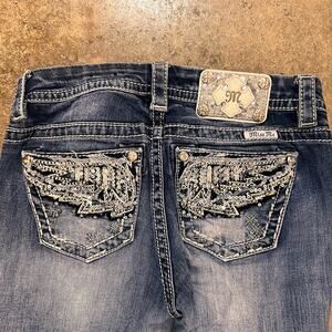 Buckle Miss Me Jeans Standard Boot Light Wash Sz 27 Preowned